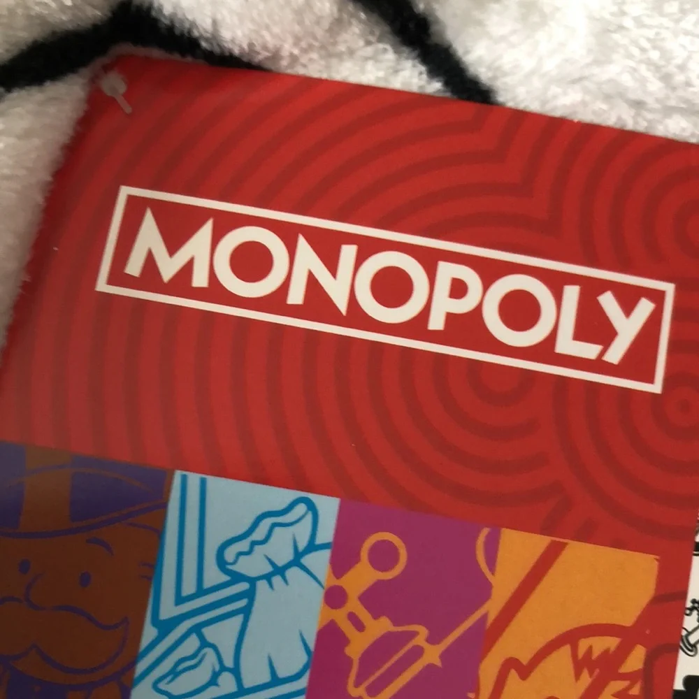 Hasbro Monopoly Plush Throw Blanket